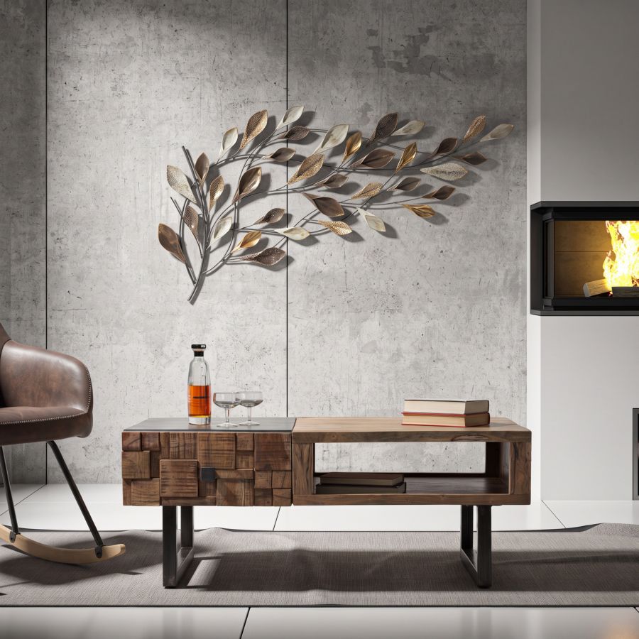 Mauro Ferretti Tavolo da Caffè Ret. Mumbai 110 x 60 x 43 cm (legno di Acacia Nilotica)