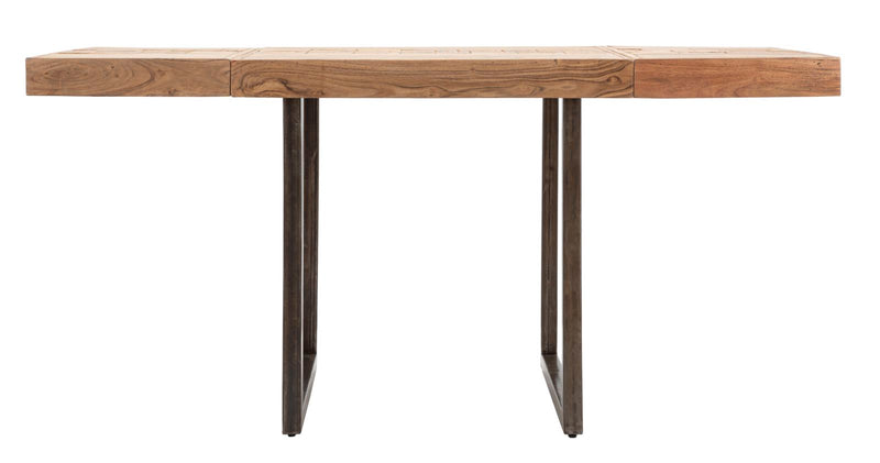 Mauro Ferretti Tavolo da Pranzo Mumbai Quad. All. 80 x 80 x 77-lung. T. 160 cm ( Acacia Nilotica)