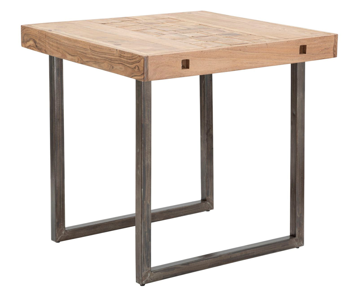 Mauro Ferretti Tavolo da Pranzo Mumbai Quad. All. 80 x 80 x 77-lung. T. 160 cm ( Acacia Nilotica)