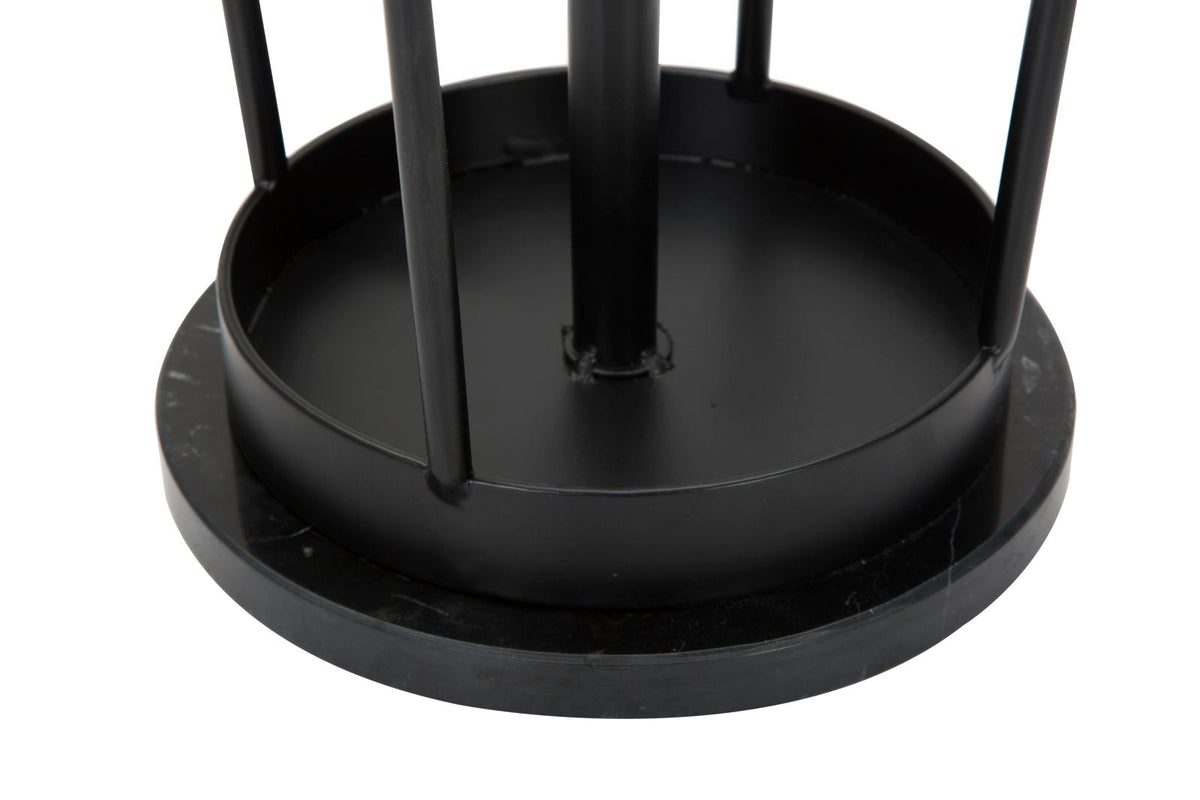 Mauro Ferretti Appendiabiti-portaombrelli Glam Black Ø 26 x 176 cm