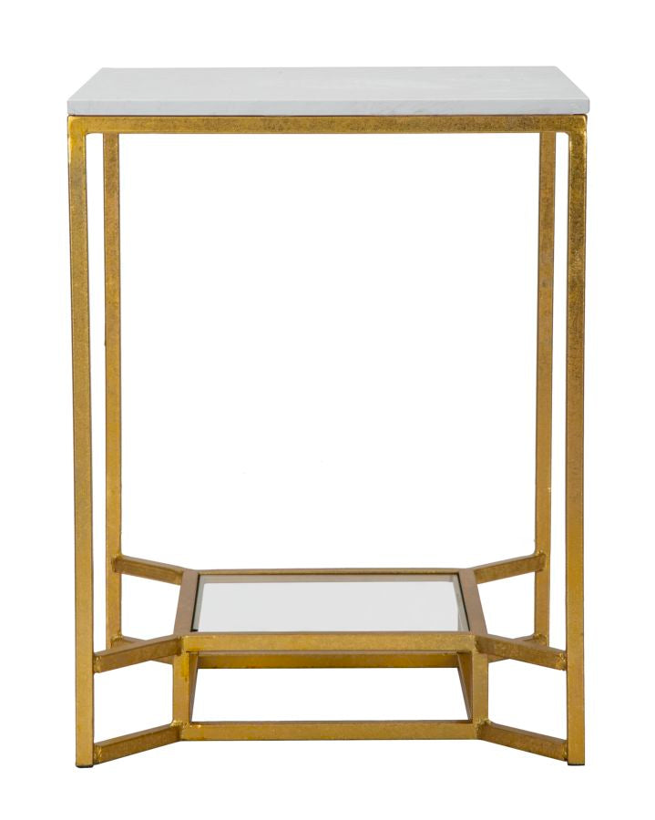 Mauro Ferretti Tavolinetto Double Marble 47 x 47 x 60 cm