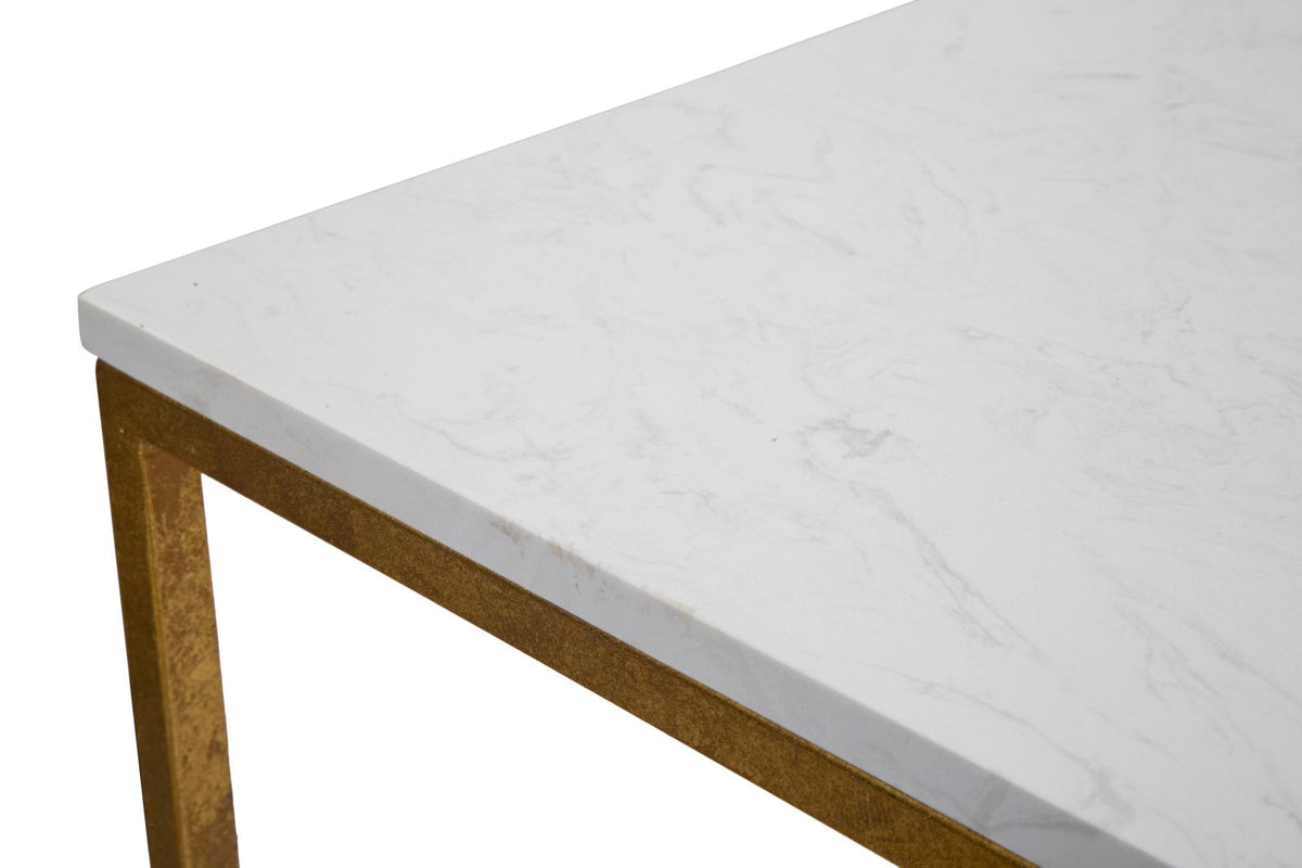 Mauro Ferretti Tavolinetto Double Marble 47 x 47 x 60 cm