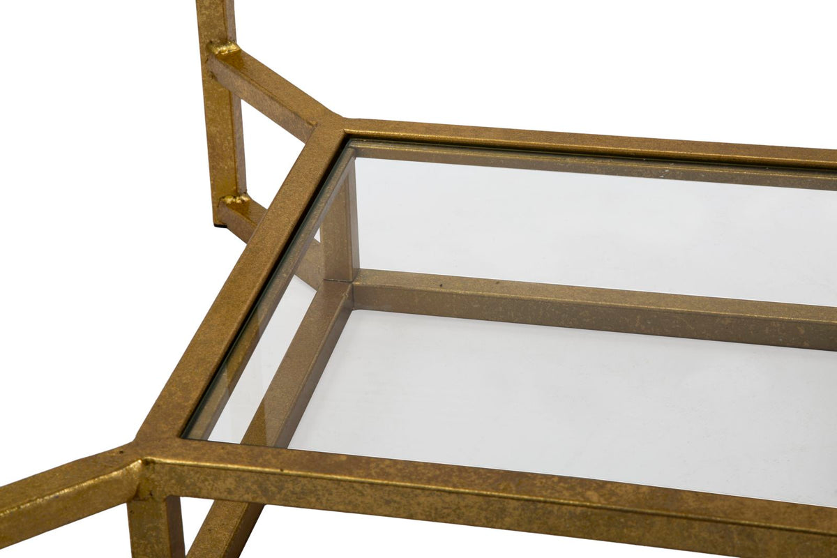 Mauro Ferretti Tavolinetto Double Marble 47 x 47 x 60 cm