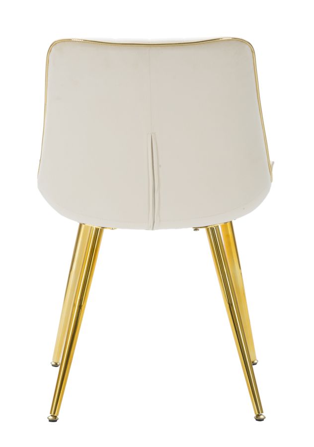 Mauro Ferretti Sedia Paris Crema/gold Set 2 pz 51 x 59 x 79 cm