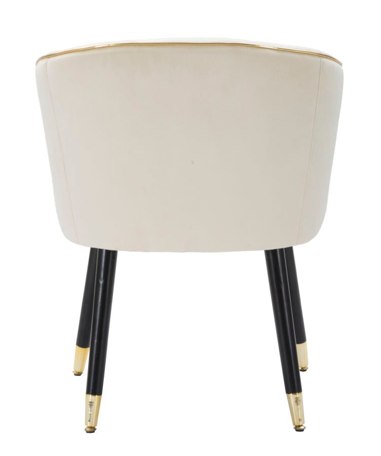Mauro Ferretti Poltrona Paris Crema/gold 62 x 58 x 78 cm