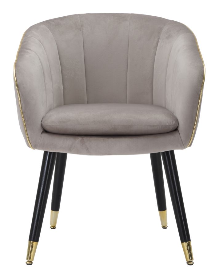 Mauro Ferretti Poltrona Paris Grigia/gold 62 x 58 x 78 cm