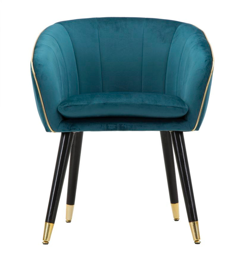 Mauro Ferretti Poltrona Paris Ottanio/gold 62 x 58 x 78 cm