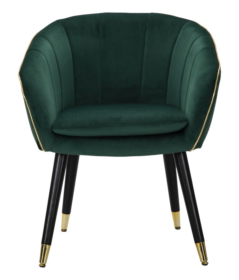 Mauro Ferretti Poltrona Paris Verde/gold 62 x 58 x 78 cm