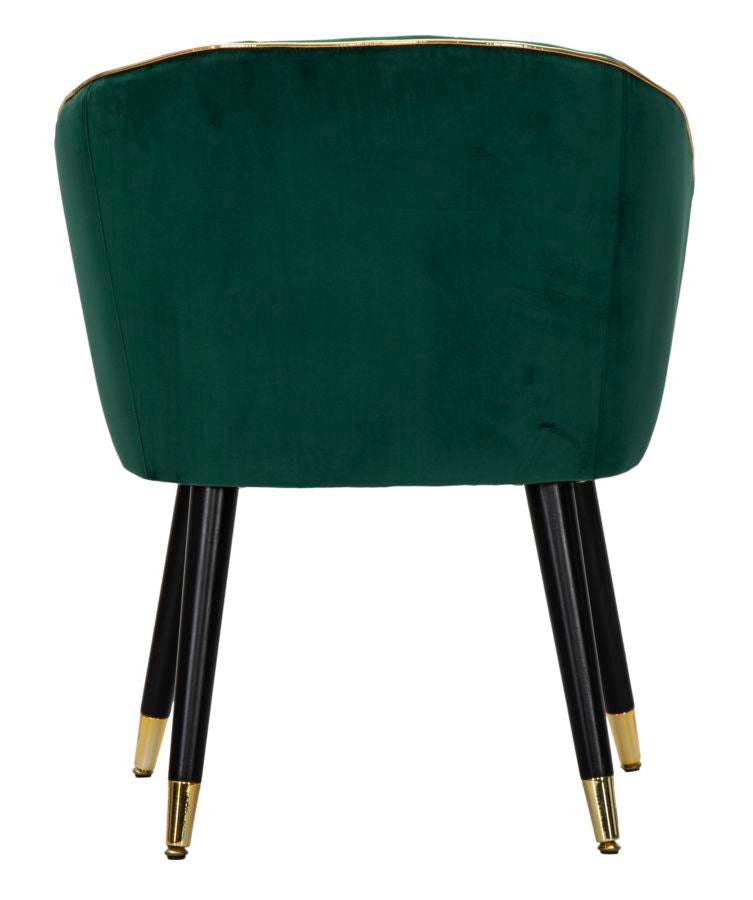 Mauro Ferretti Poltrona Paris Verde/gold 62 x 58 x 78 cm