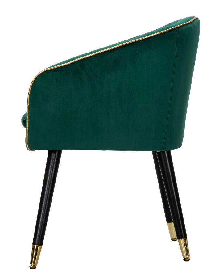 Mauro Ferretti Poltrona Paris Verde/gold 62 x 58 x 78 cm