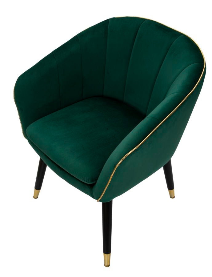 Mauro Ferretti Poltrona Paris Verde/gold 62 x 58 x 78 cm