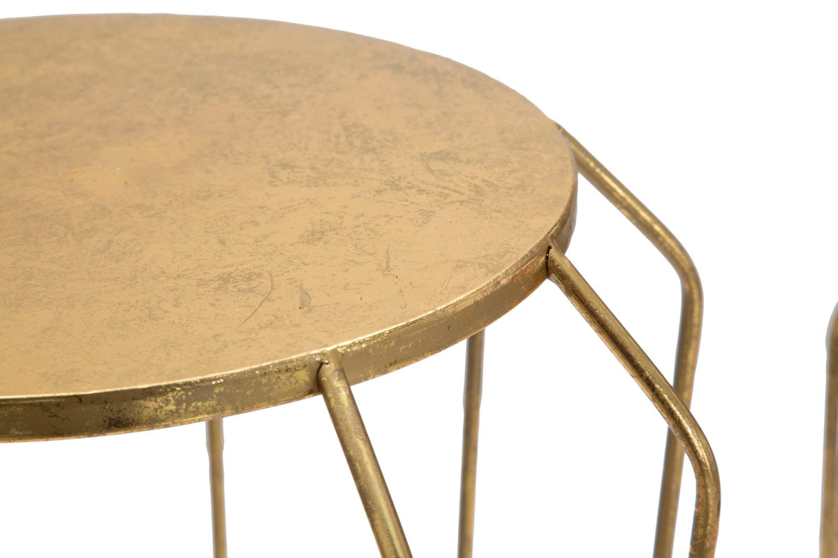 Mauro Ferretti Tavolinetti Thing Coppia Ø 38 x 70-26,8 x 60 cm