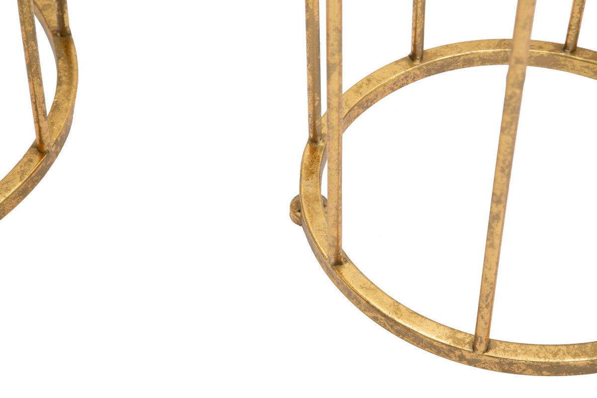 Mauro Ferretti Tavolinetti Thing Coppia Ø 38 x 70-26,8 x 60 cm