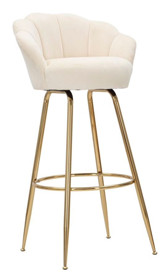 Mauro Ferretti Sgabello Bar Vienna Crema 55 x 53 x 110 cm (altezza Seduta 88 )