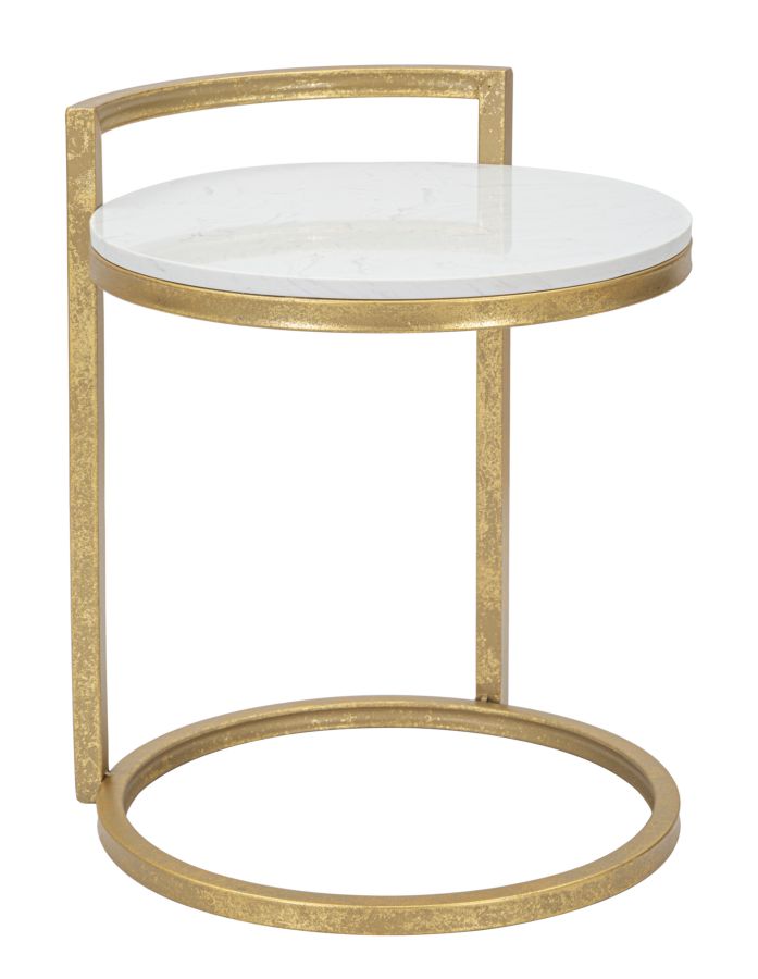 Mauro Ferretti Tavolinetto Round Marble 40 x 43 x 50 cm
