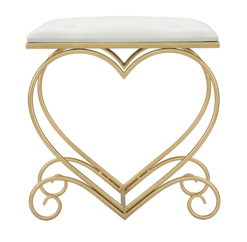 Mauro Ferretti Sgabello Heart Crema 50 x 37,5 x 51,5 cm
