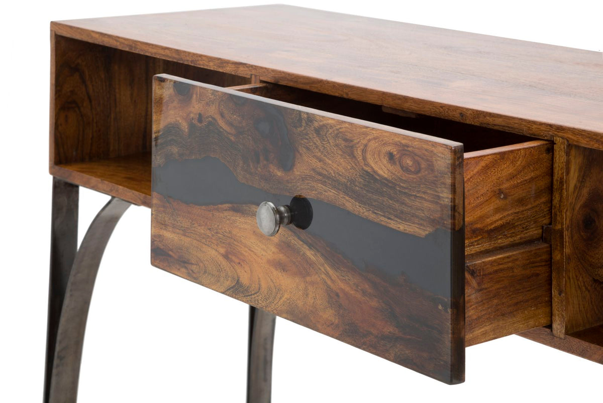 Mauro Ferretti Console Mustang 130 x 40 x 80 cm (legno di Acacia Nilotica)