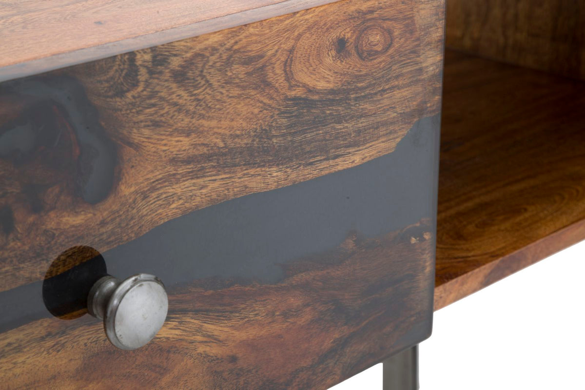 Mauro Ferretti Console Mustang 130 x 40 x 80 cm (legno di Acacia Nilotica)