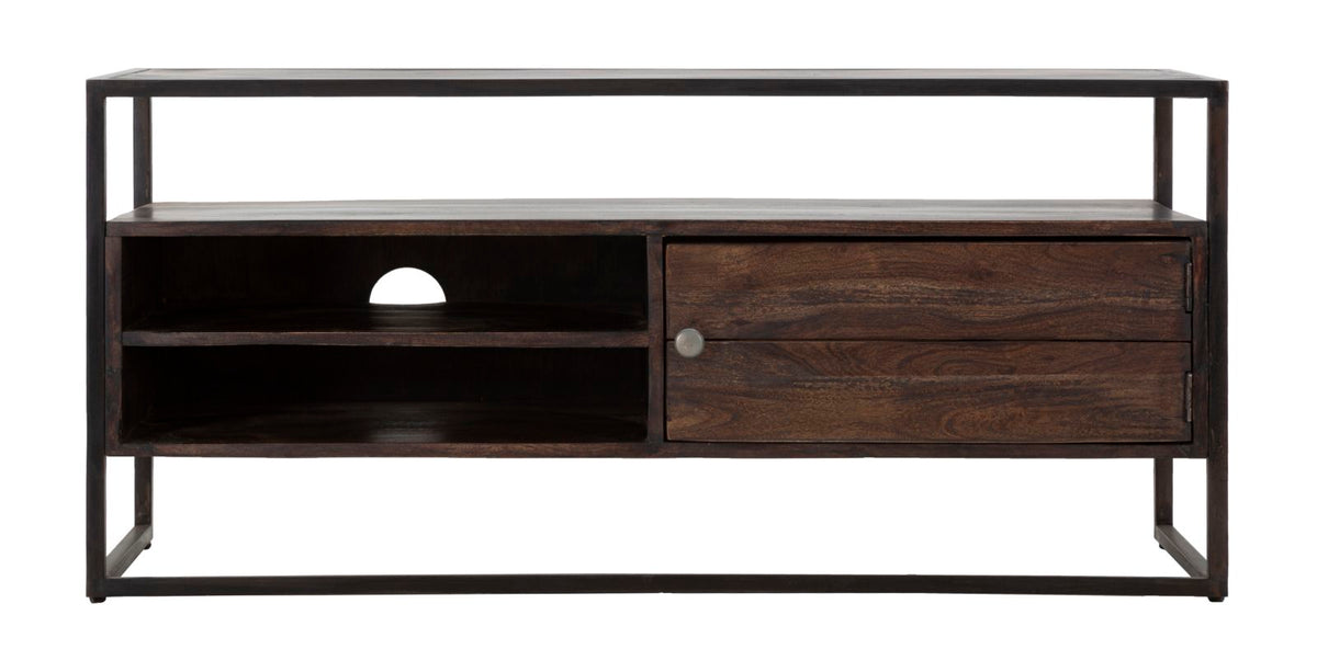 Mauro Ferretti Porta TV Burn 120 x 40 x 55 cm (legno di Acacia Nilotica)