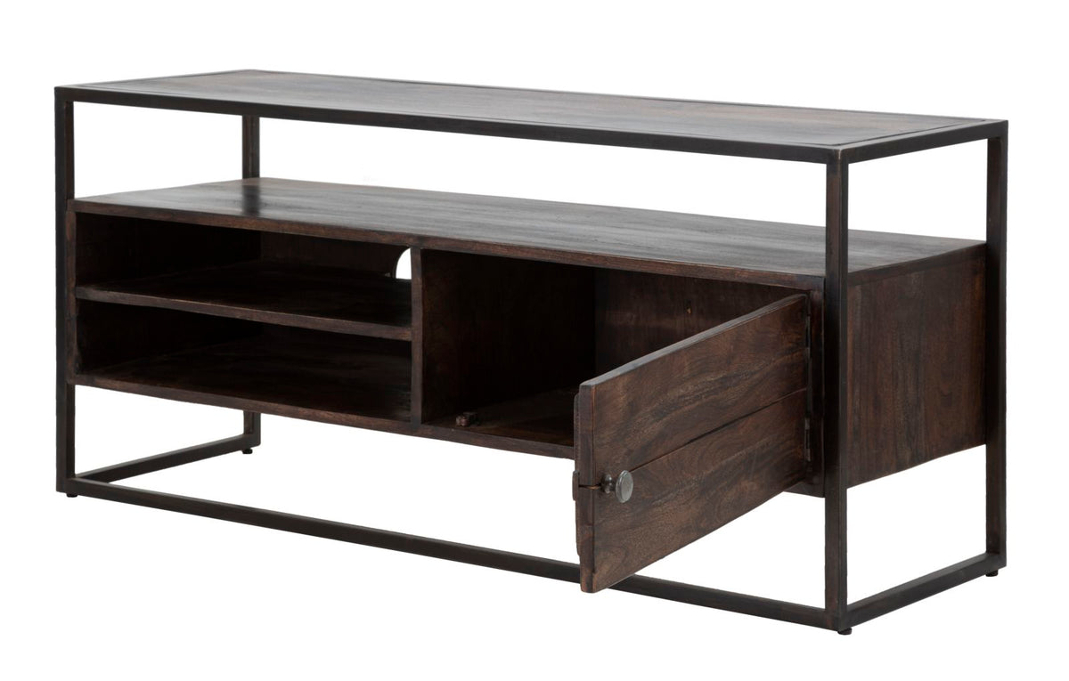 Mauro Ferretti Porta TV Burn 120 x 40 x 55 cm (legno di Acacia Nilotica)