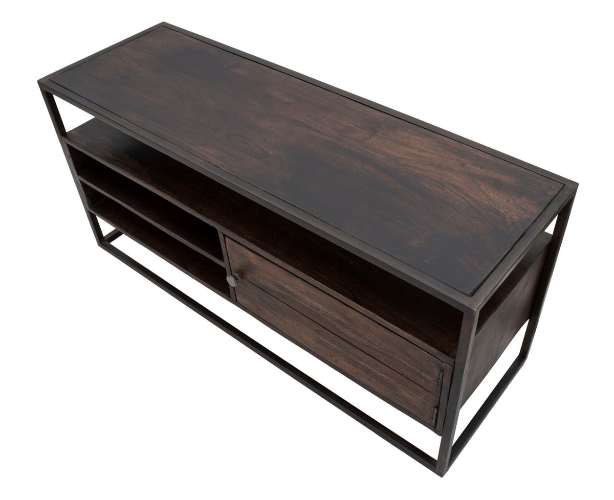 Mauro Ferretti Porta TV Burn 120 x 40 x 55 cm (legno di Acacia Nilotica)