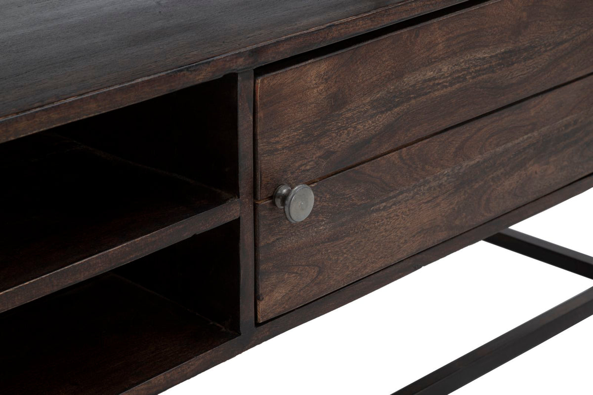 Mauro Ferretti Porta TV Burn 120 x 40 x 55 cm (legno di Acacia Nilotica)