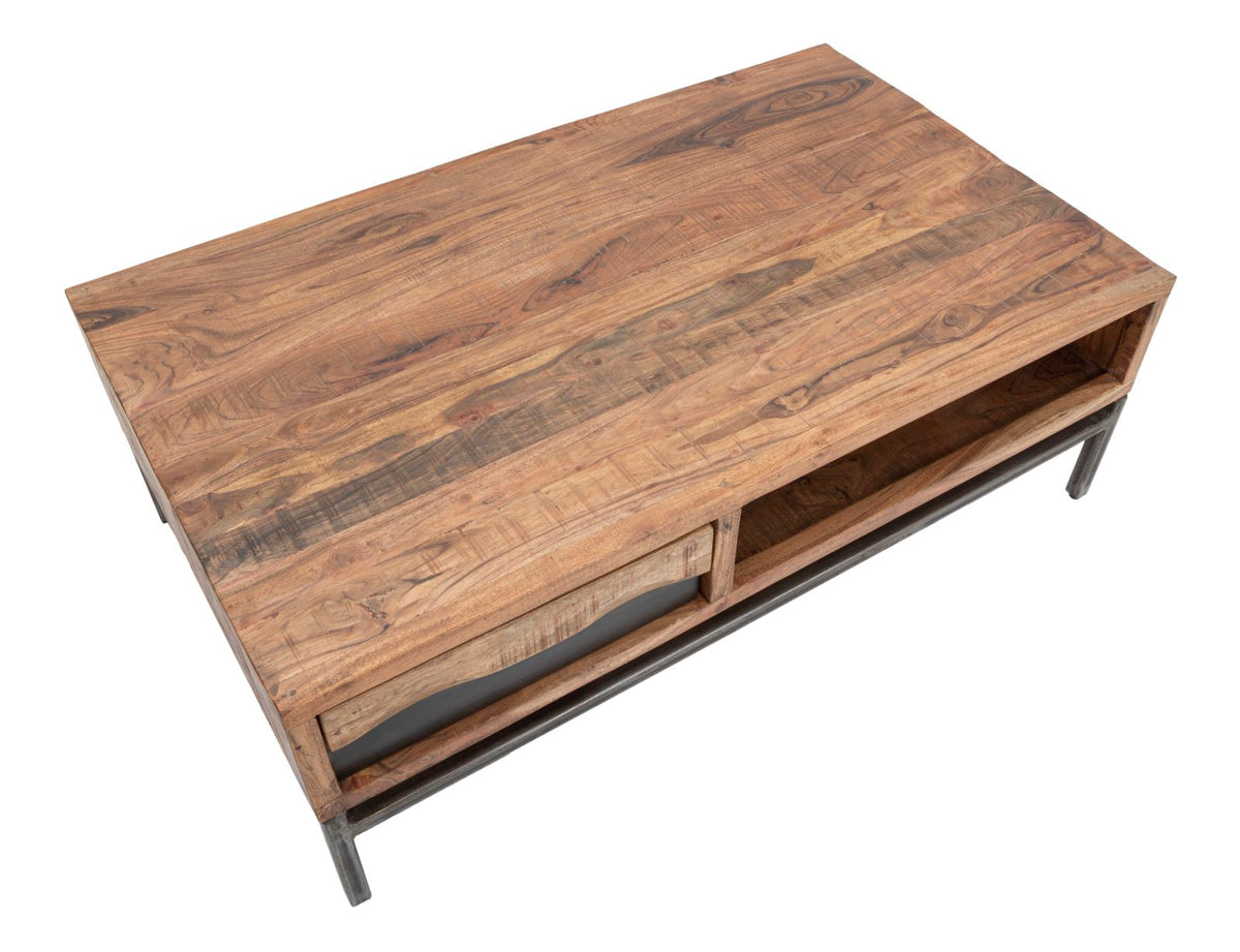 Mauro Ferretti Tavolo da Caffè Yellowstone 118 x 70 x 40 cm (legno di Acacia Nilotica)