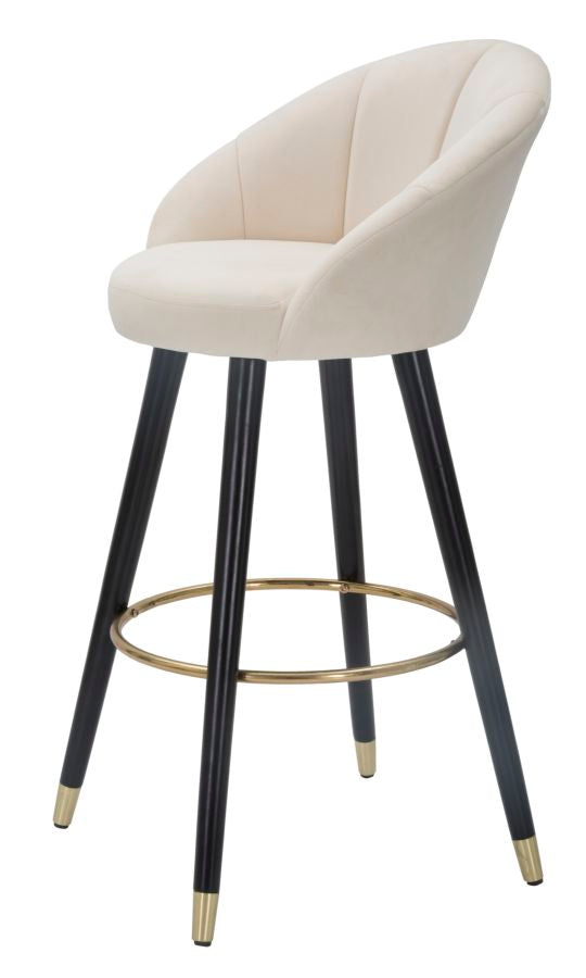 Mauro Ferretti Sgabello Bar Prague Crema 55 x 56 x 104 cm (altezza Seduta 80)