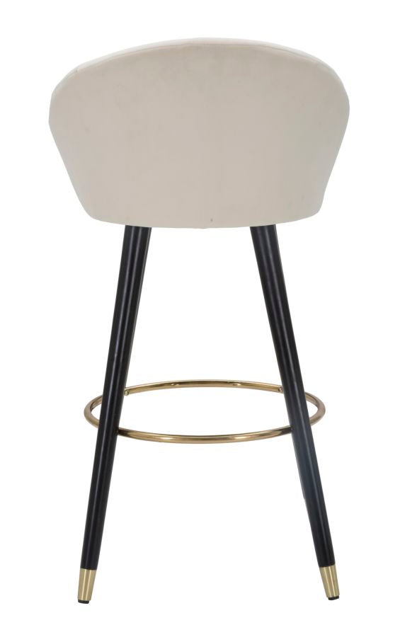 Mauro Ferretti Sgabello Bar Prague Crema 55 x 56 x 104 cm (altezza Seduta 80)