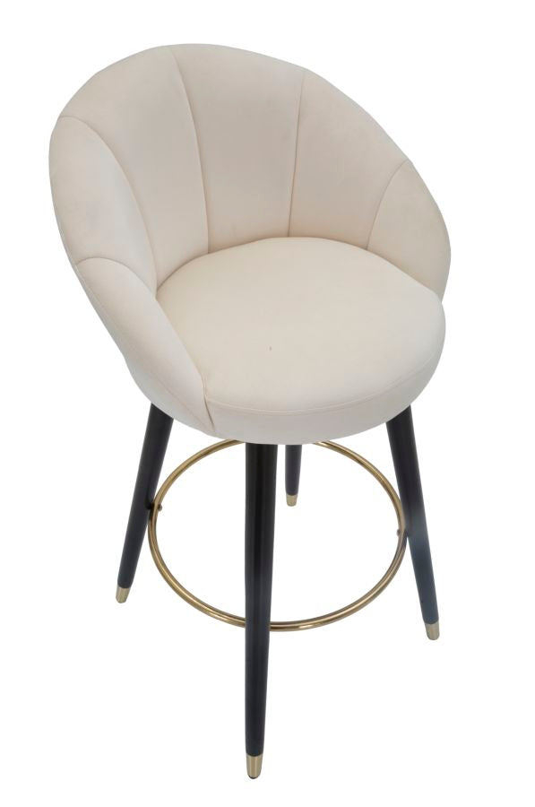 Mauro Ferretti Sgabello Bar Prague Crema 55 x 56 x 104 cm (altezza Seduta 80)