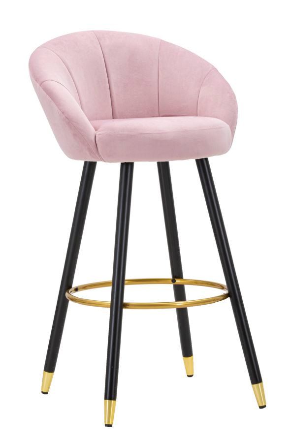 Mauro Ferretti Sgabello Bar Prague Rosa 55 x 56 x 104 cm (altezza Seduta 80)