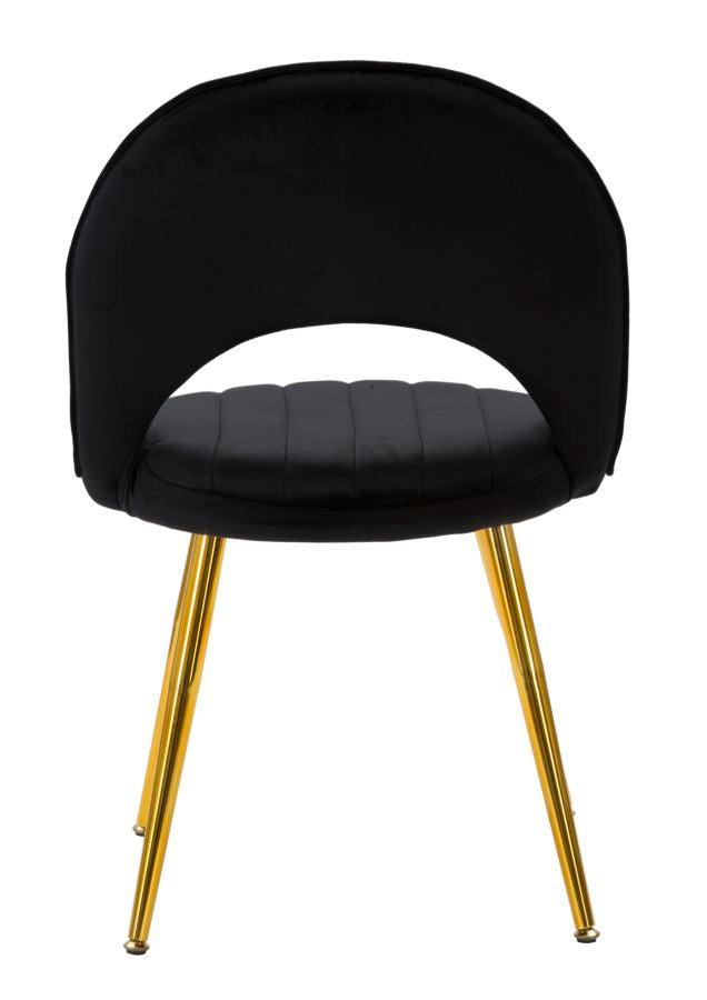 Mauro Ferretti Sedia Flex Nera 52 x 48 x 78 Set 2 pz cm