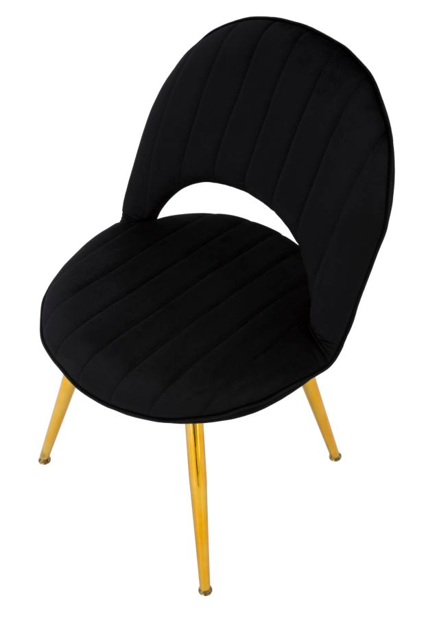 Mauro Ferretti Sedia Flex Nera 52 x 48 x 78 Set 2 pz cm
