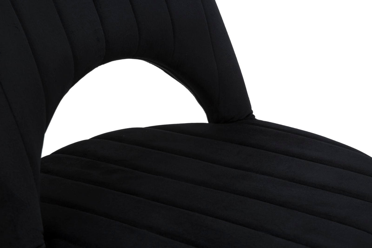 Mauro Ferretti Sedia Flex Nera 52 x 48 x 78 Set 2 pz cm