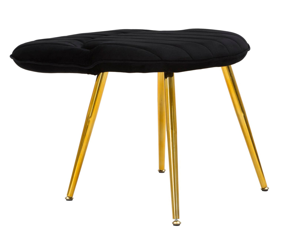 Mauro Ferretti Sedia Flex Nera 52 x 48 x 78 Set 2 pz cm