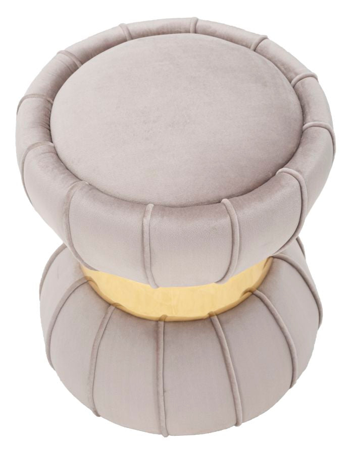 Mauro Ferretti Sgabello Flower Grigio Ø 40 x 44 cm