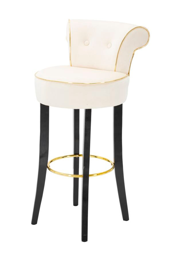 Mauro Ferretti Sgabello Bar Luxy Crema 46 x 48 x 96 cm (altezza Seduta 75)