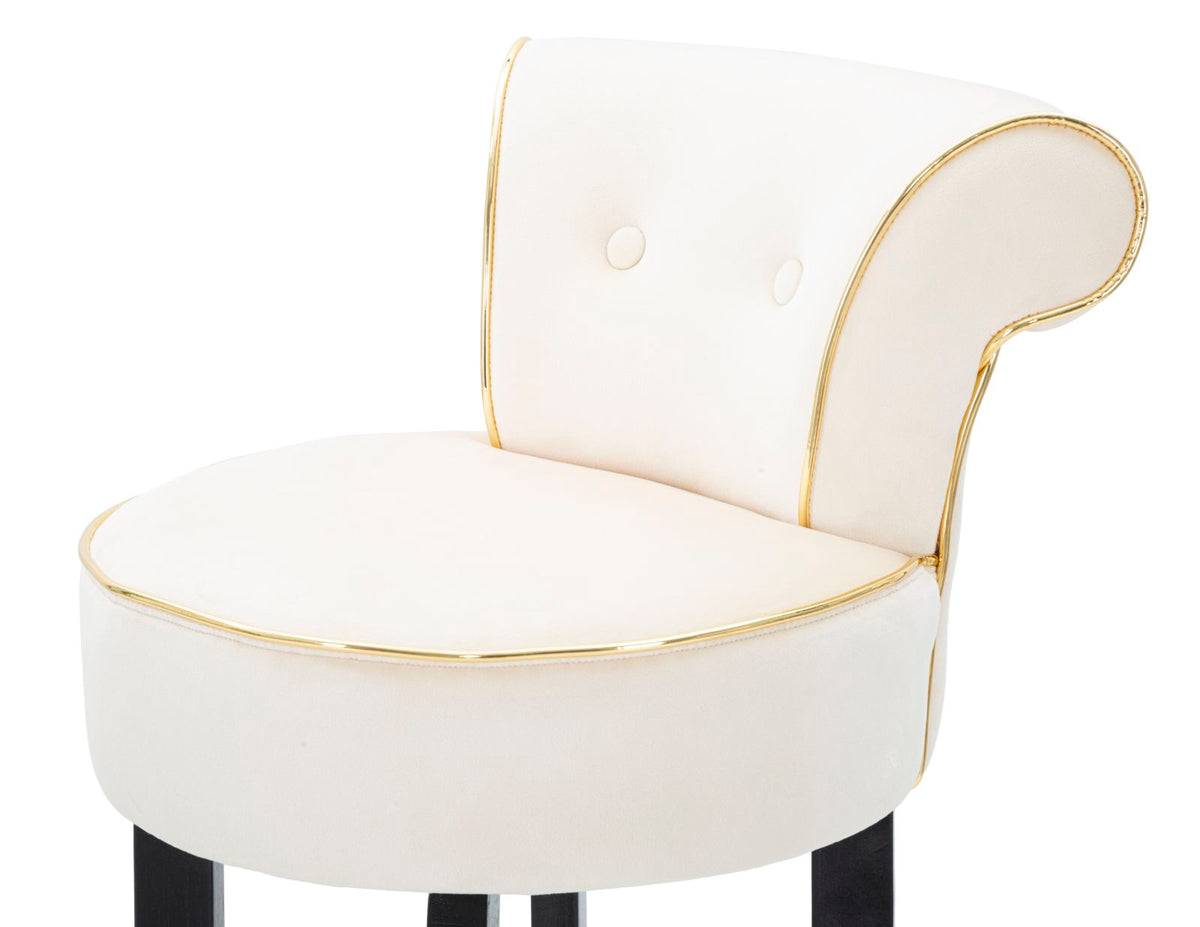 Mauro Ferretti Sgabello Bar Luxy Crema 46 x 48 x 96 cm (altezza Seduta 75)