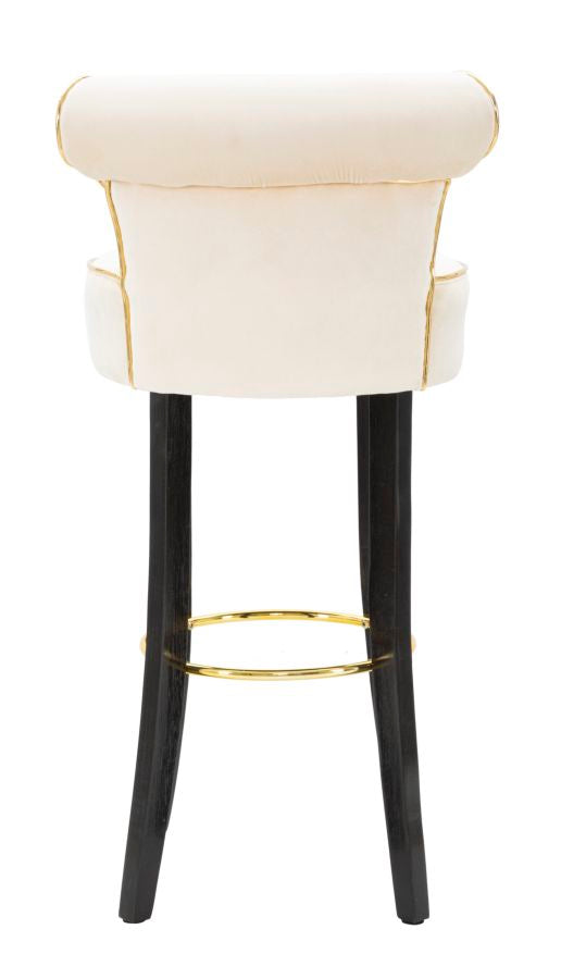Mauro Ferretti Sgabello Bar Luxy Crema 46 x 48 x 96 cm (altezza Seduta 75)
