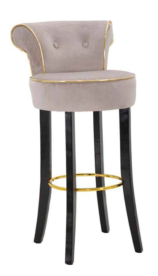 Mauro Ferretti Sgabello Bar Luxy Grigio 46 x 48 x 96 cm (altezza Seduta 75)