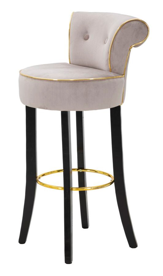 Mauro Ferretti Sgabello Bar Luxy Grigio 46 x 48 x 96 cm (altezza Seduta 75)