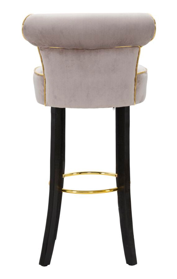 Mauro Ferretti Sgabello Bar Luxy Grigio 46 x 48 x 96 cm (altezza Seduta 75)