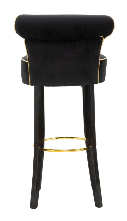 Mauro Ferretti Sgabello Bar Luxy Nero 46 x 48 x 96 cm (altezza Seduta 75)