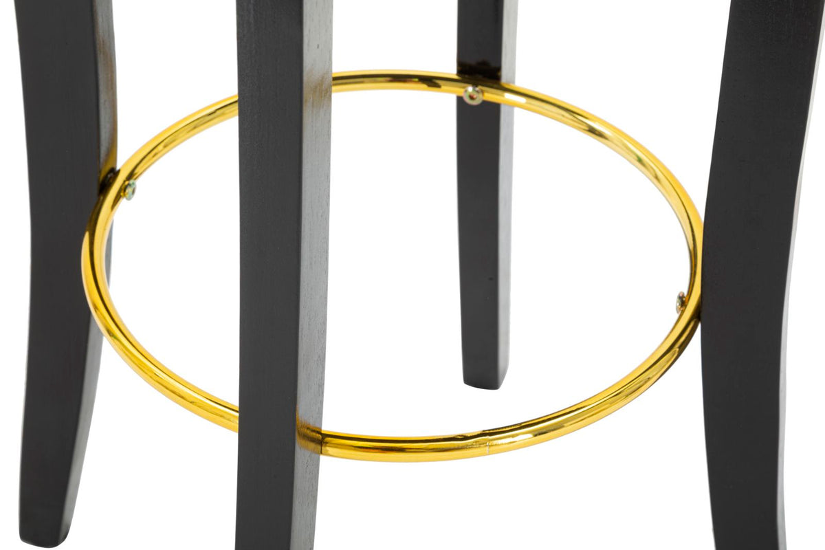 Mauro Ferretti Sgabello Bar Luxy Nero 46 x 48 x 96 cm (altezza Seduta 75)