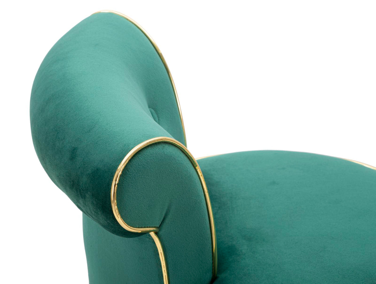 Mauro Ferretti Sgabello Bar Luxy Verde 46 x 48 x 96 cm (altezza Seduta 75)