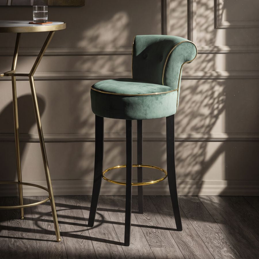 Mauro Ferretti Sgabello Bar Luxy Verde 46 x 48 x 96 cm (altezza Seduta 75)