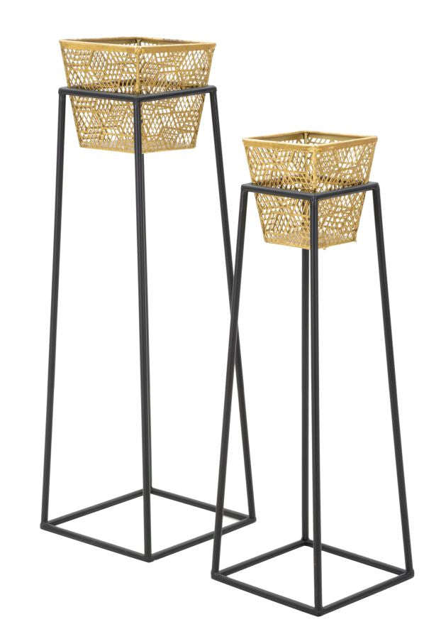 Mauro Ferretti Portavasi Square Coppia Ø 23 x 70-20 x 60 cm