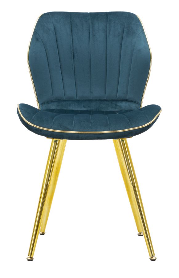 Mauro Ferretti Sedia Paris Space Ottanio/gold Set 2 pz 46 x 58 x 77 cm