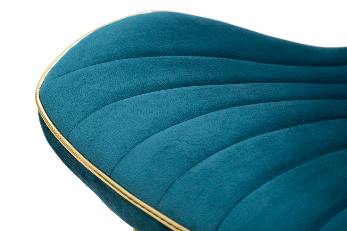 Mauro Ferretti Sedia Paris Space Ottanio/gold Set 2 pz 46 x 58 x 77 cm