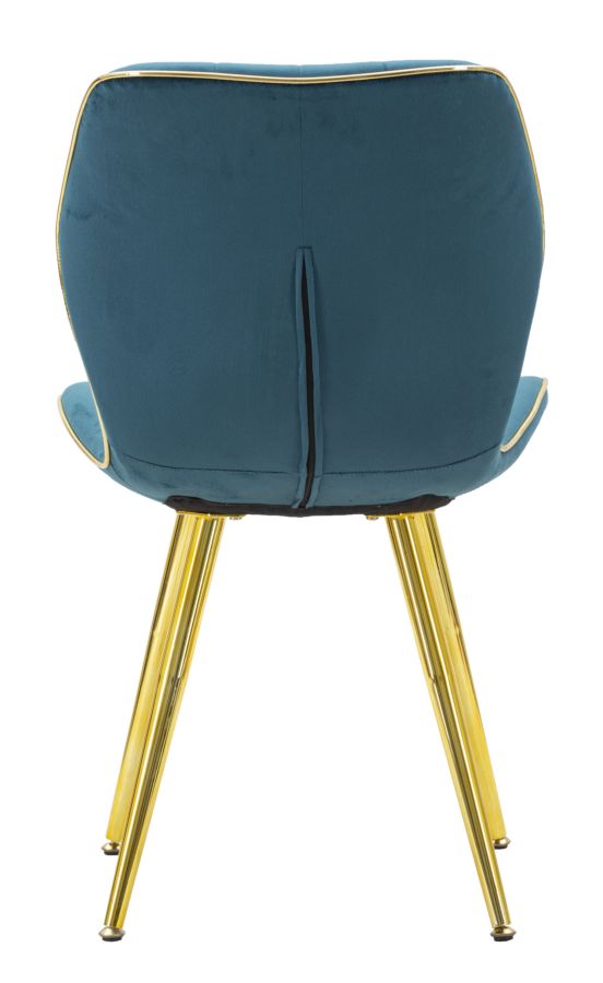 Mauro Ferretti Sedia Paris Space Ottanio/gold Set 2 pz 46 x 58 x 77 cm